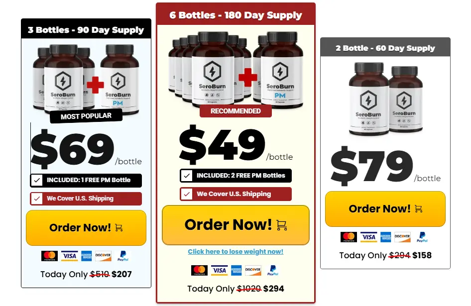 SeroBurn 6 bottles